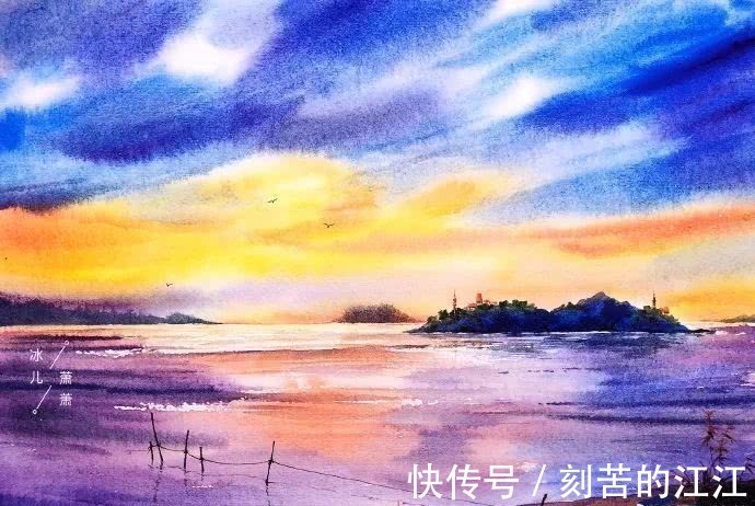 花瓣@水彩这样画，也太美了吧！居然把花瓣画出透明的感觉，看完忍不住保存！