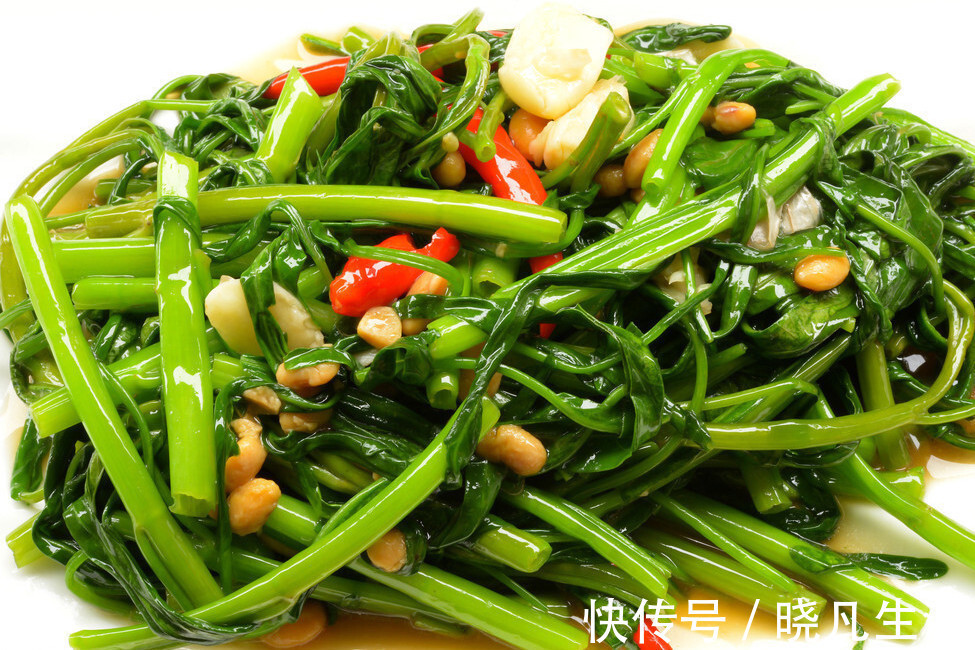 口感|炒空心菜，不可直接下锅炒，多加1步，口感又脆又嫩，颜色不发黑