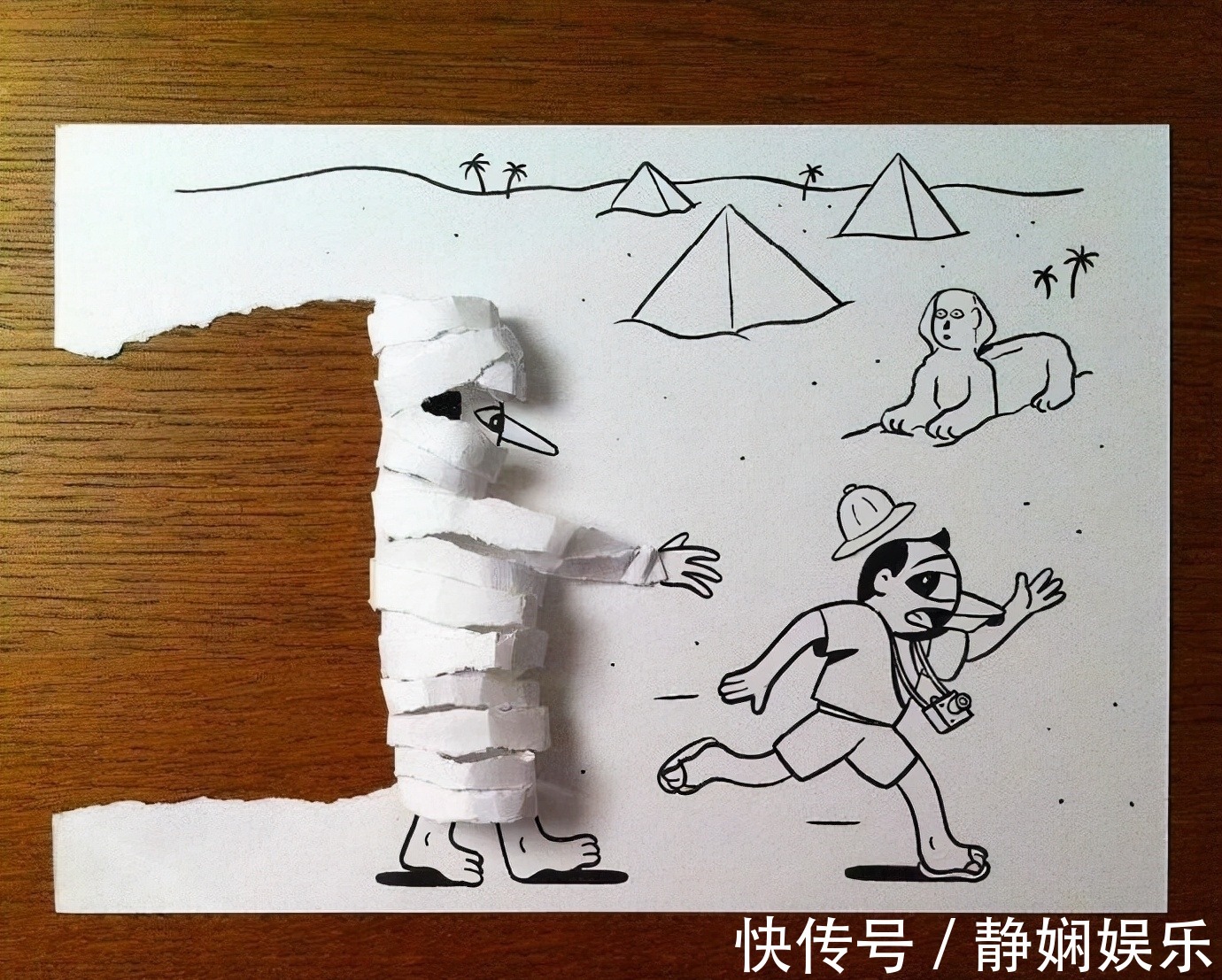 废纸!如此画作,想象力完美体现,这才是画家应该有的样子,太有创意了