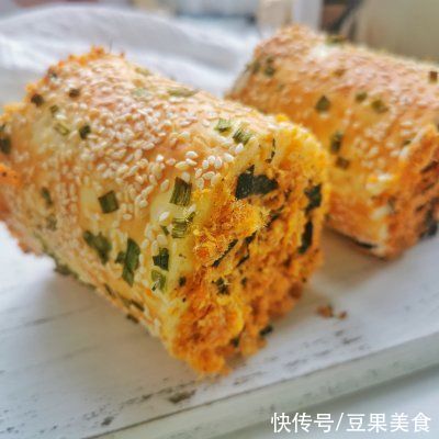 美味|香葱肉松面包卷这样做，营养又美味