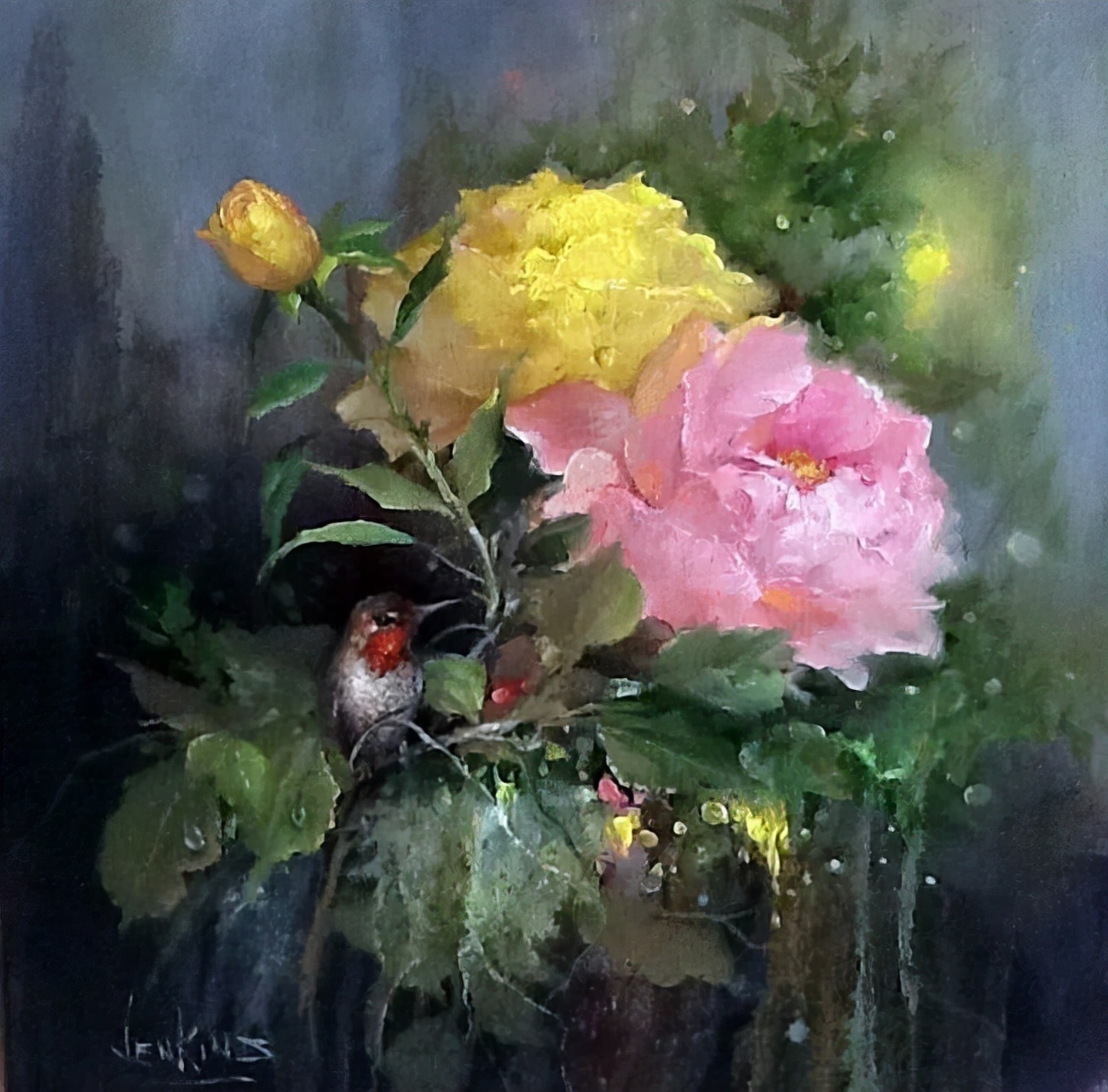 加里$这对老夫妇教授绘画40多年,画的花也太漂亮了!