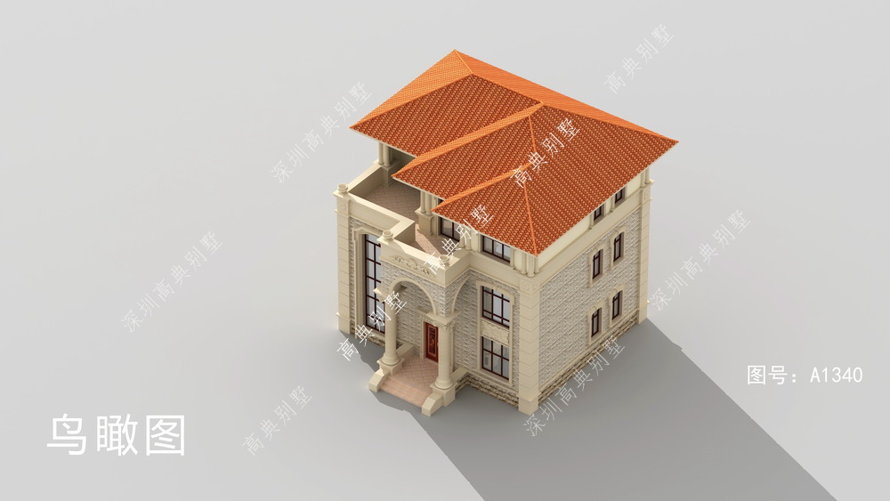 三楼|欧式自建别墅，方方正正，符合农村的要求。