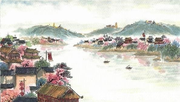 千里莺啼绿映红$最美的一首唐诗,寥寥二十八字,写出了绝美的江南风光!