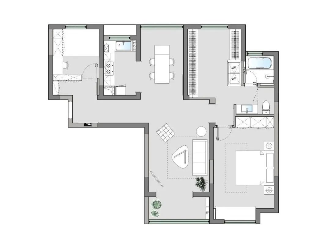 洗手盆|119㎡现代简约，别具一格的空间，温润舒适的生活体验