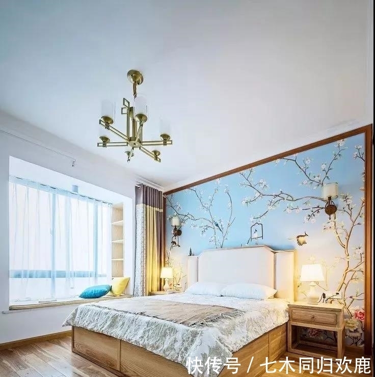 园林|135平三居室户型,中式风,利用园林造景的手法,雅致有意境