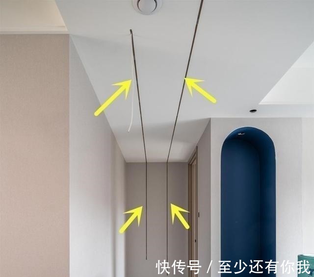 承重墙|长走廊户型的改善技巧：顶面开槽嵌入线性灯条，开阔明亮没有缺陷