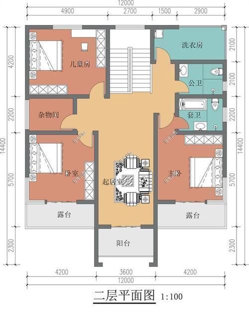 图纸|南北长15米，东西12米宽，两边有建筑，南边为主卧的宅基地，怎么设计？