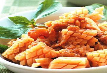 美食|美食推荐:猪肝浇汁蛤蜊、姜汁鱿鱼、客家粉蒸肉制作方法