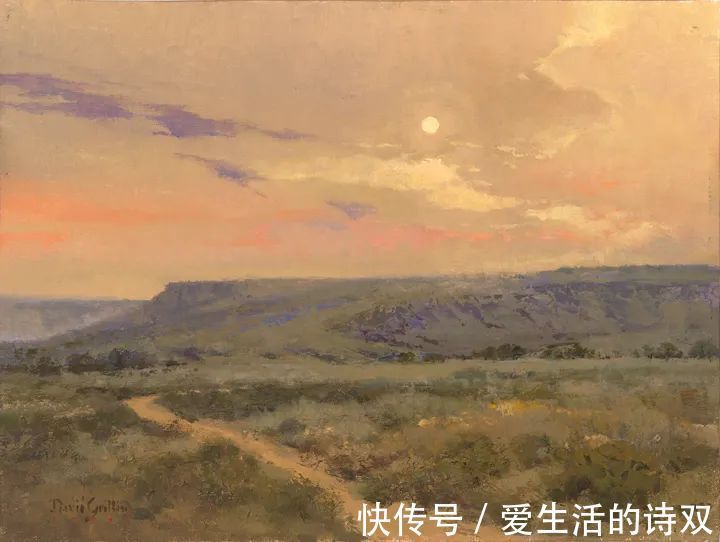 卢伯克$大卫·格里芬的风景油画高清图，放大看，更迷人