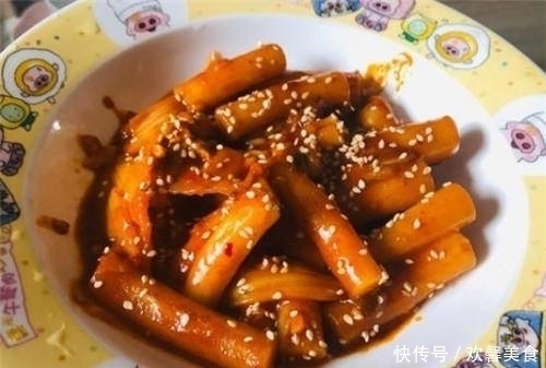 年糕|此人气小吃,软软糯糯,甜辣可口,一次得做两盆,家人抢着吃!