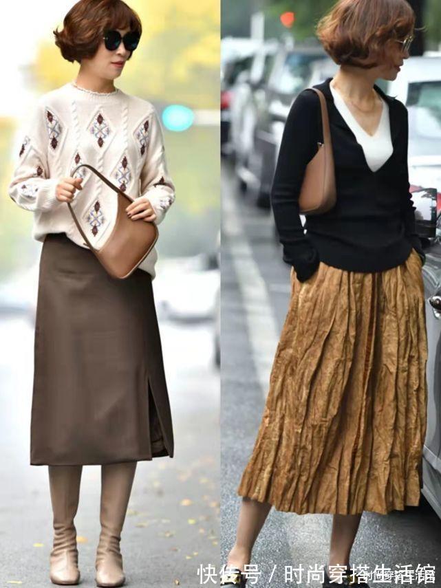 白裤子|这才是50岁该有的冬季打扮,不装嫩、不老气,轻松穿出气质美