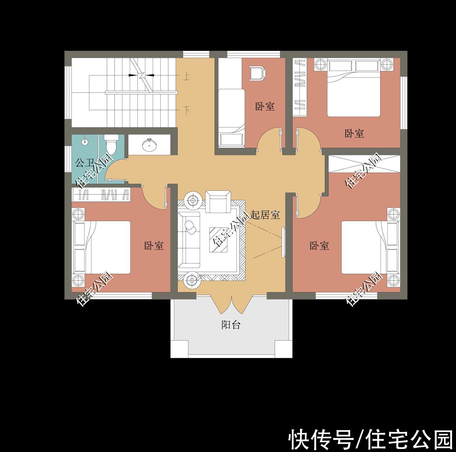 占地|10套小户型农村别墅图纸，第6第7套建的人最多，最后一套颜值最高