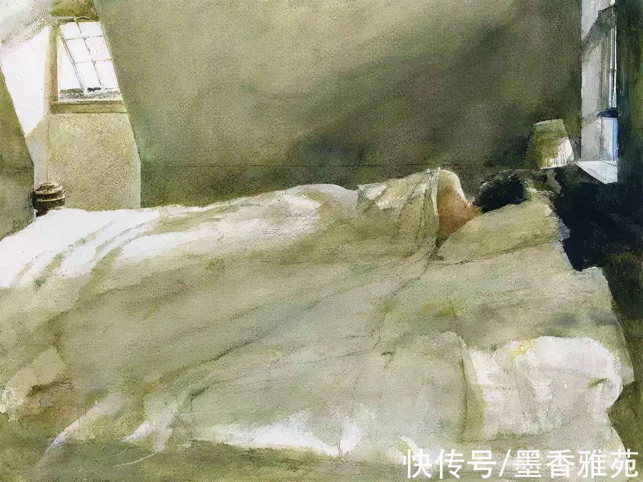 画家$美国最伟大的画家安德鲁怀斯,瞒着妻子用15年偷画一个女人