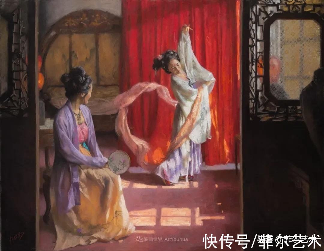 s婀娜多姿，美丽动人~西班牙画家维森特·罗梅罗·雷东多油画欣赏