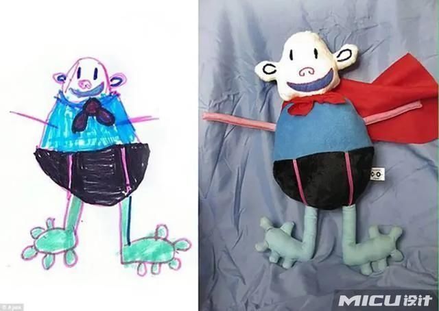 画作|儿子涂鸦画作老爸PS神魔改，引来77万粉丝围观
