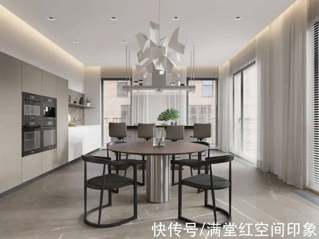 空间|经典色系的设计，展现出简约空间的艺术美感