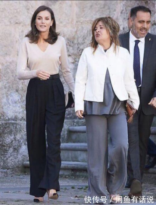 西班牙王后 “瘦腿裤”到底多好穿?西班牙王后连穿9次都不腻,配大衣真气质