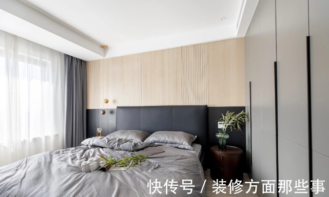 装修|119平现代风橘色在灰白色的基底中进行调和，让空间充满活力