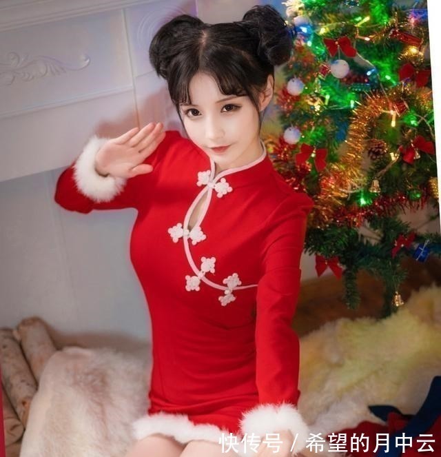 圣诞版|美女火影圣诞装COS,白袜雏田VS裸足天天,可爱还是敌不过性感