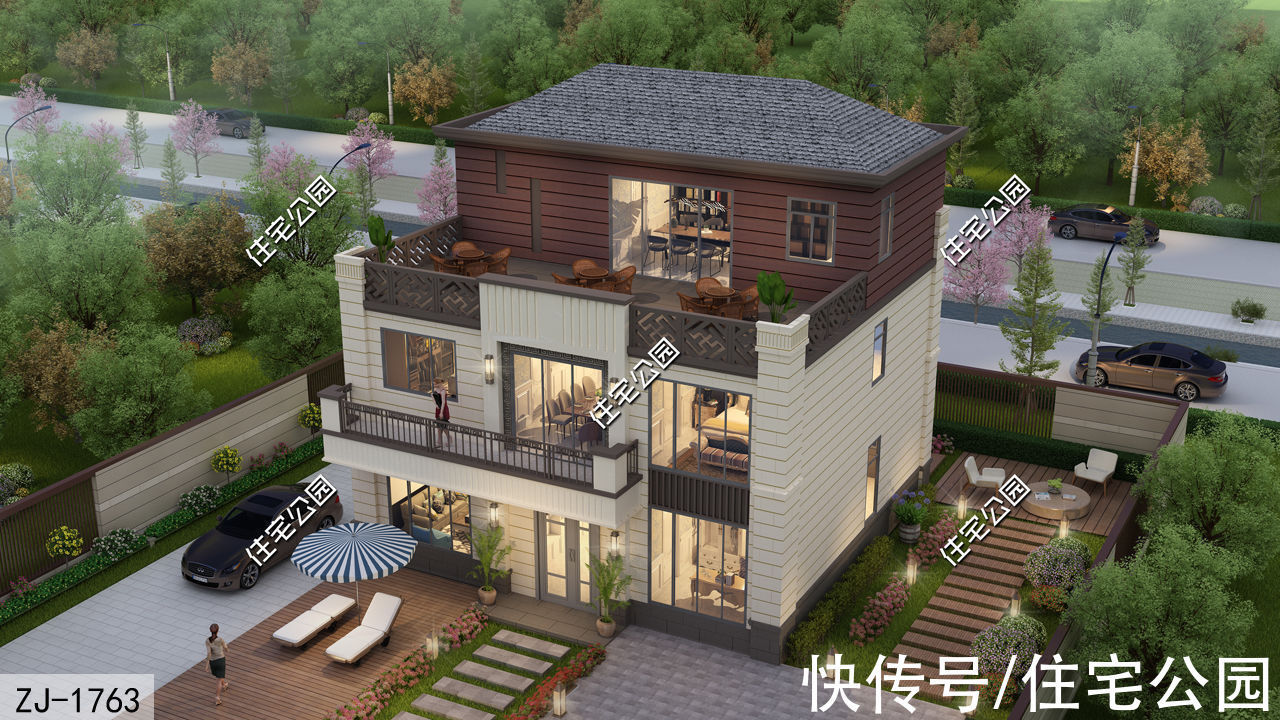 衣帽间|给农村父母建养老房,就选这套11×10米三层别墅,造价不贵还实用