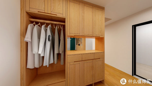 书桌|开门见厅小户型,留出1㎡给玄关加点戏,空间利用率狠狠拿捏