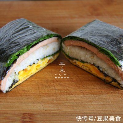 午餐肉|#我为奥运出食力# 折叠紫菜包饭，10分钟就能搞定的简单早餐
