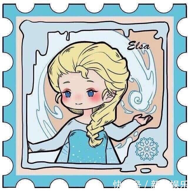 迪士尼公主|画师绘制迪士尼公主小头像,贝儿最喜欢玫瑰花,爱丽儿怎么哭了