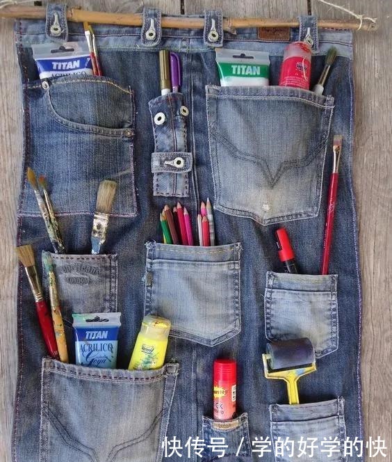 改造|家里旧衣服或布块,别扔了,拿来改造收纳袋,非常的实用!收藏!