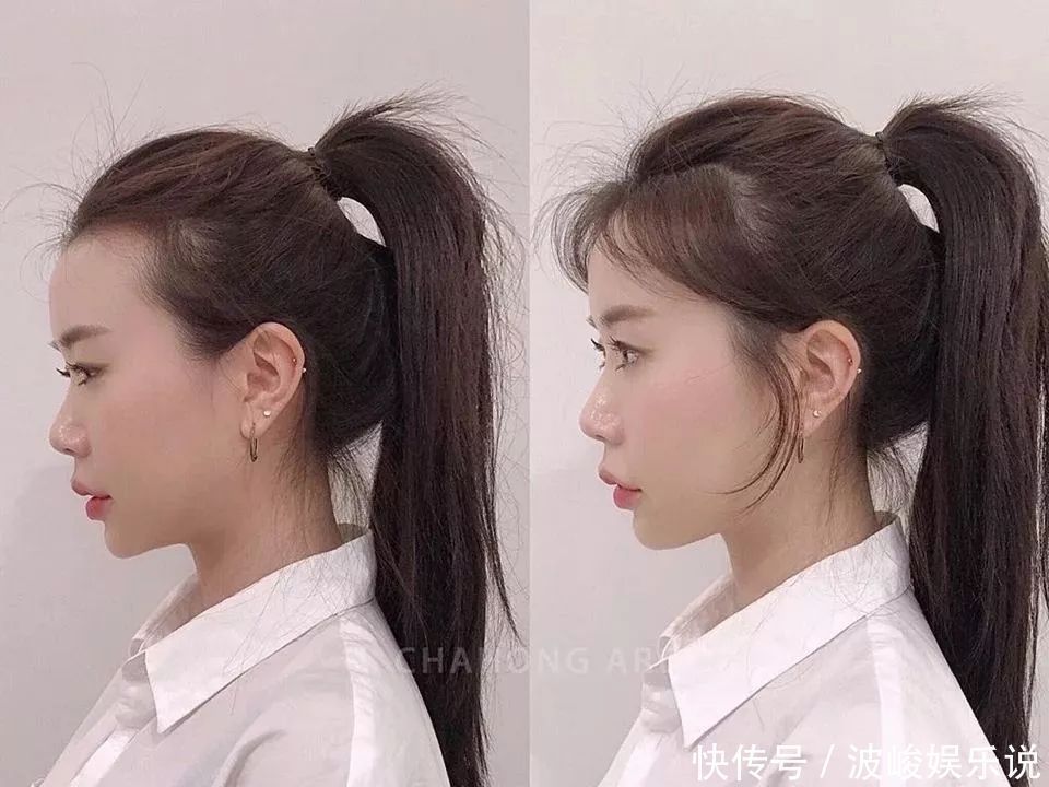 小脸|发型师解密不同脸型小脸关键,微秃女孩必学碎发发型修剪法!