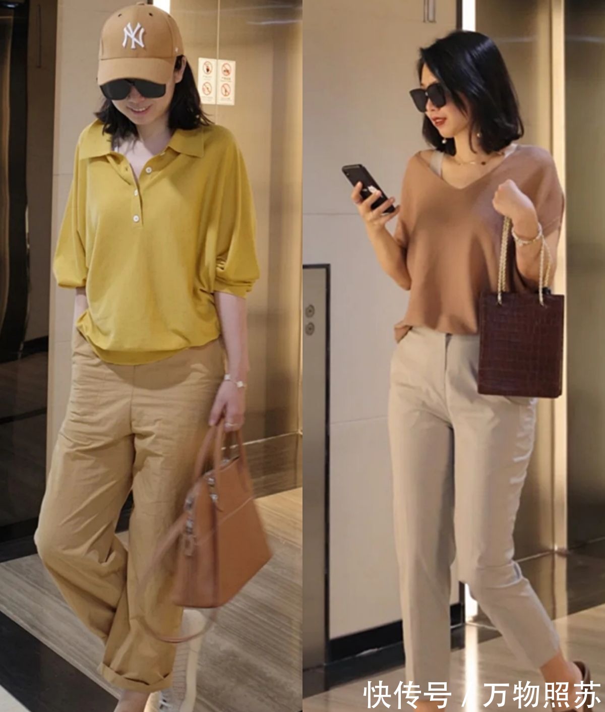 中年 这才是中年女性该有的打扮,九分裤+平底鞋,显瘦舒适又知性