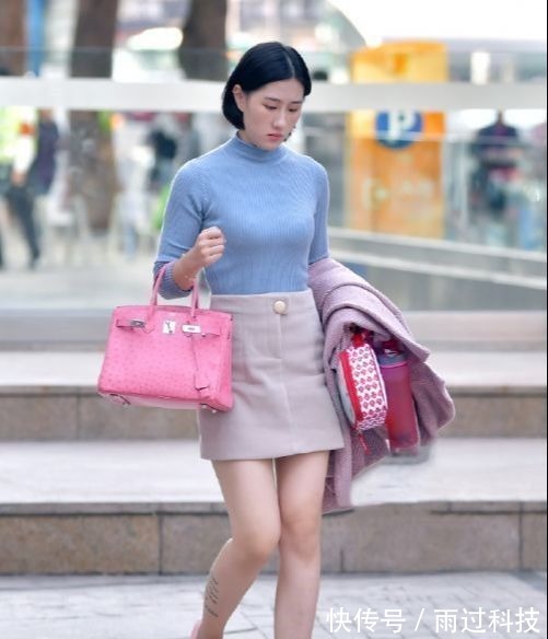 穿搭 温柔针织衫，搭配毛呢半身裙搭配，优雅减龄显气质！