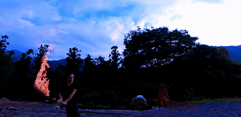 附魔刀|日本火焰艺术家打造真实附魔刀,鬼灭之刃里的特效原来是真的