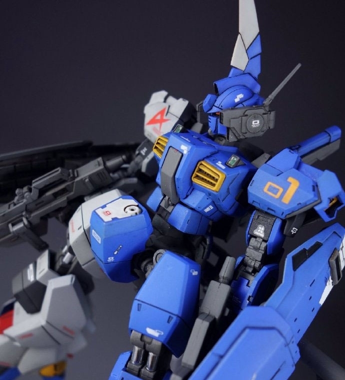 模型|巴扎姆、高达Mk-2混搭改造高达Mk-2蓝色独角兽高达模型