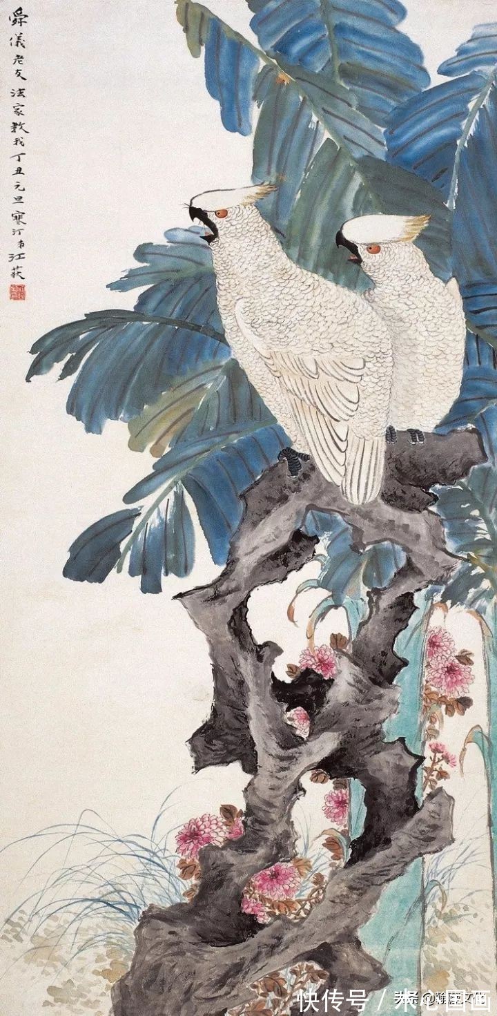 任伯年&江寒汀先生小写意花鸟画欣赏(一)