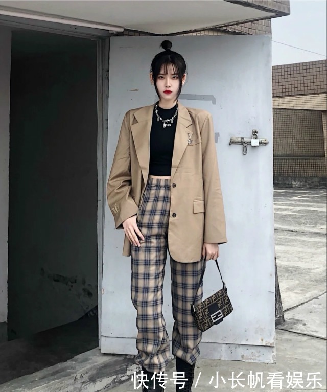 格子裤土掉渣?那是你不会穿!博主自用的“混搭指南”,时髦爆了