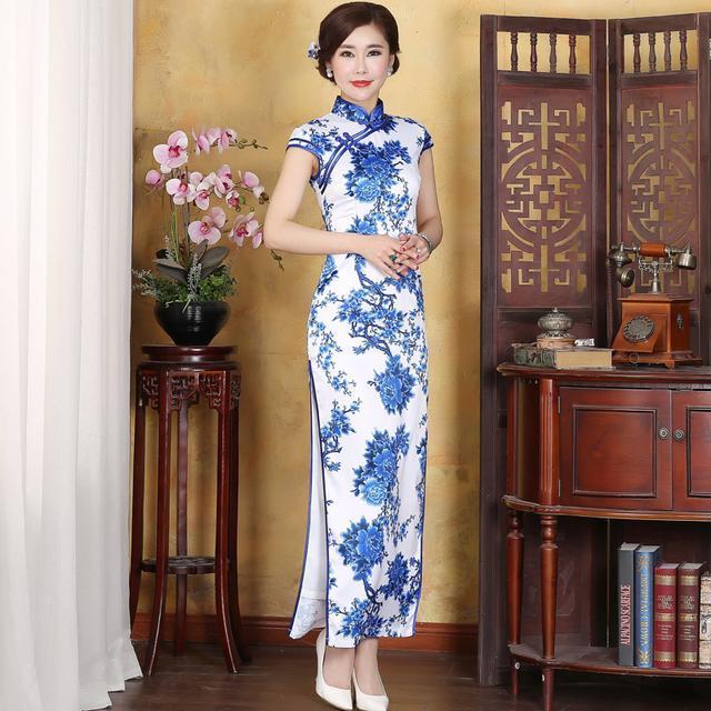 旗袍裙|优雅中国风,最美青花瓷,旗袍连衣裙彰显东方女性韵味