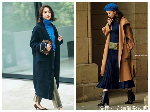 深色大衣不显老诀窍，用配饰和内搭，40+岁也能穿出柔和高级感