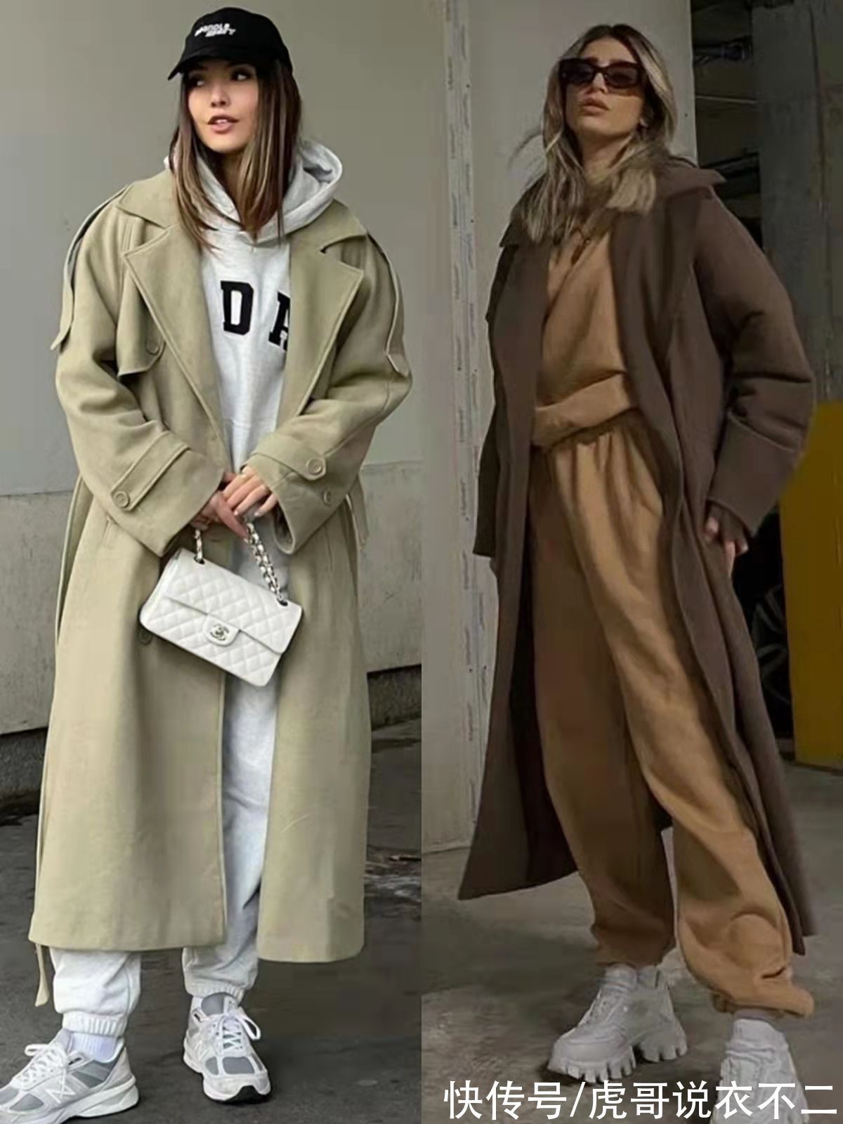 老爹 大衣+束脚裤,大衣+鲨鱼裤,才是今年冬季最时髦炸街的搭配组合