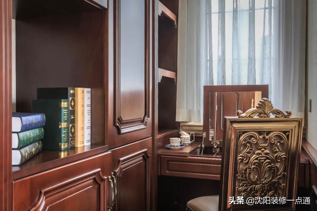 香槟色|992㎡别墅装修案例 美式新古典