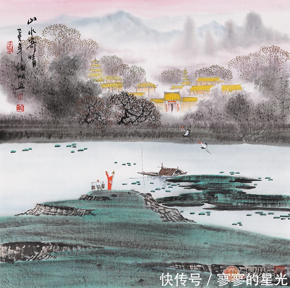 唯美$诸明山水画 带您领略江南水乡之美