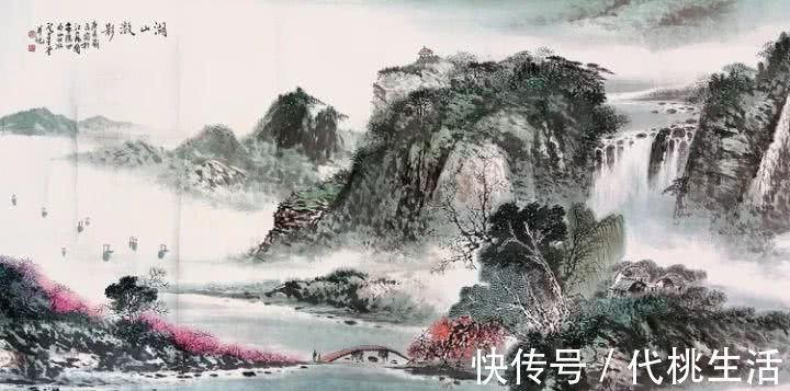 亚明$胸藏万壑任吞吐——卢星堂山水作品分享