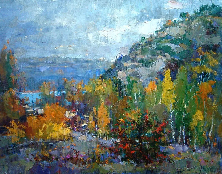 米沙金!俄罗斯画家米沙金的风景油画,美的不要不要的!