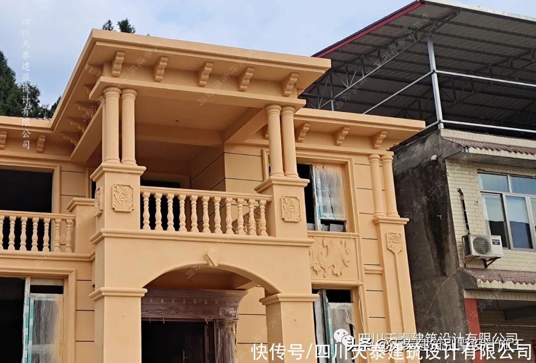 遂宁|四川遂宁二层欧式风格别墅完工实景 大露台网红别墅 遂宁施工队