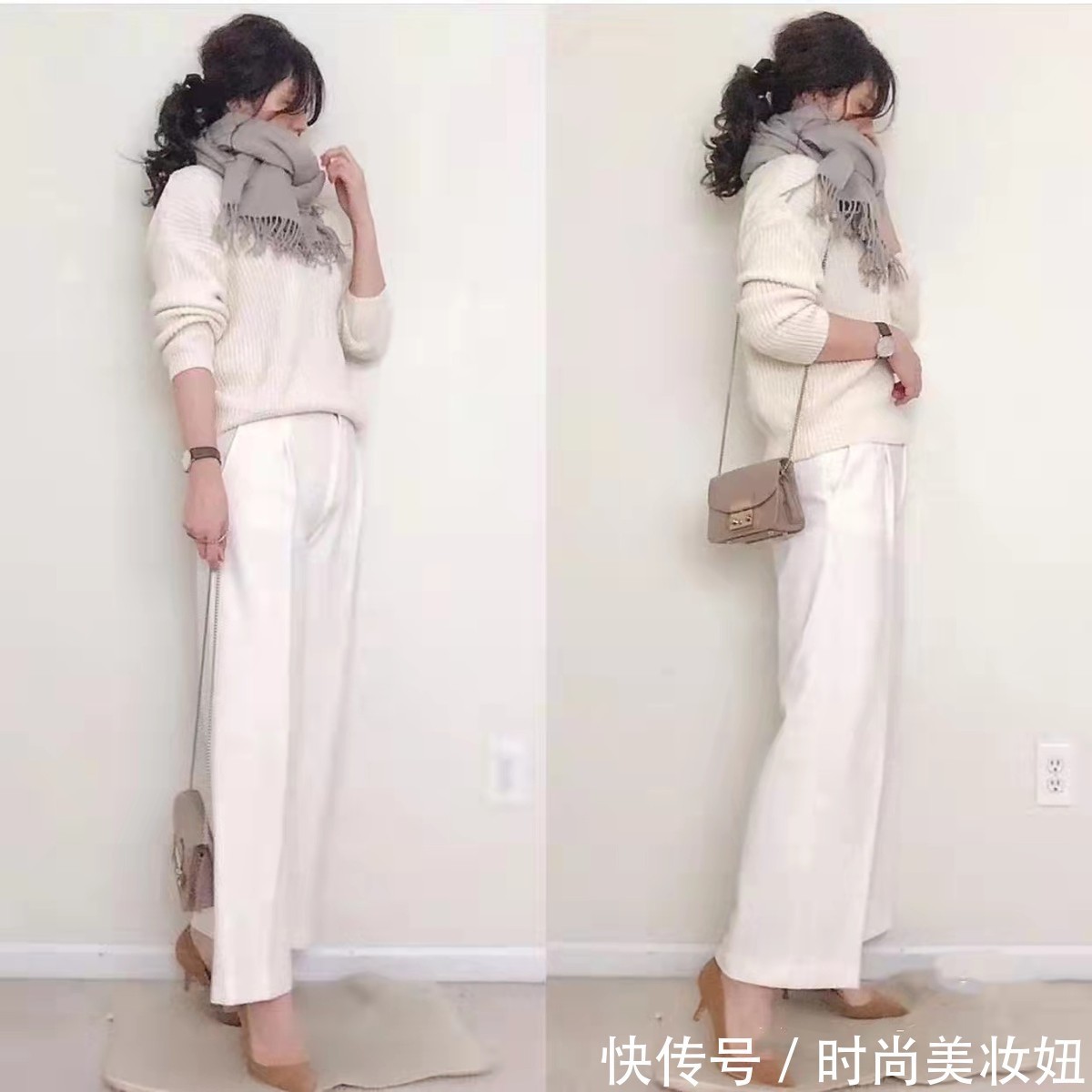 格纹|冬天毛衣怎么穿更显气质,试试“日系风”穿搭,洋气又高级