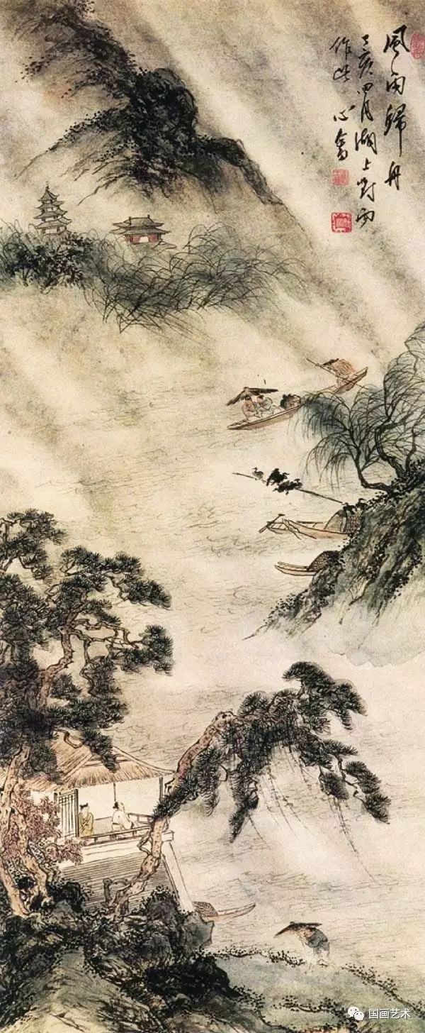 张大千&溥儒画舟，千姿百态