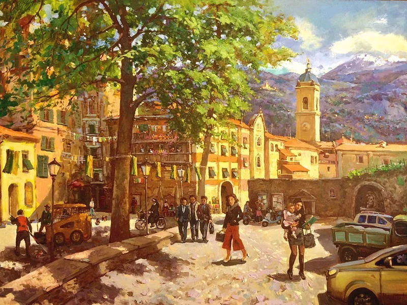 米沙金!俄罗斯画家米沙金的风景油画,美的不要不要的!