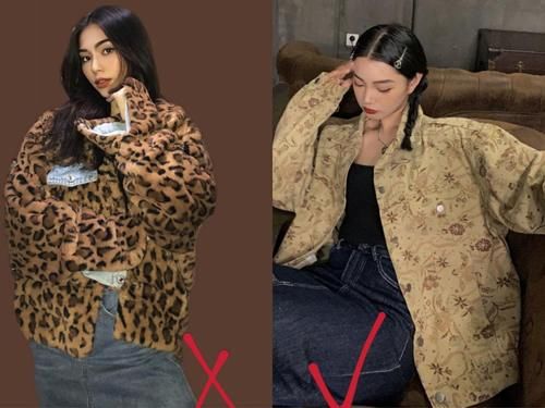 刘雯“全身都是戏”，为了显潮范穿满印外套不够，连卫衣都要拼色