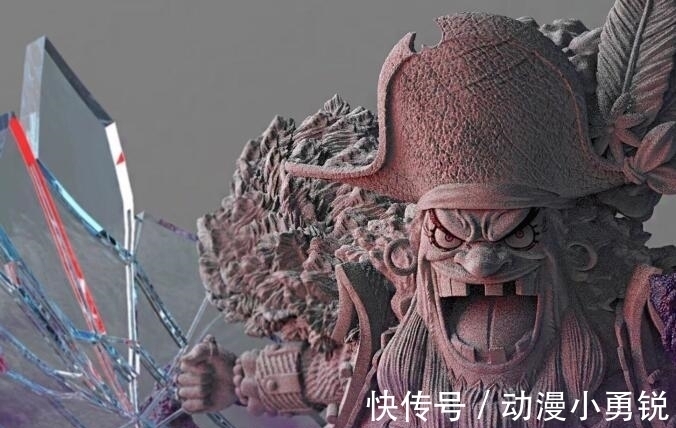 有心机|黑胡子双果实手办,看制作过程值100元,关上灯5万也不卖