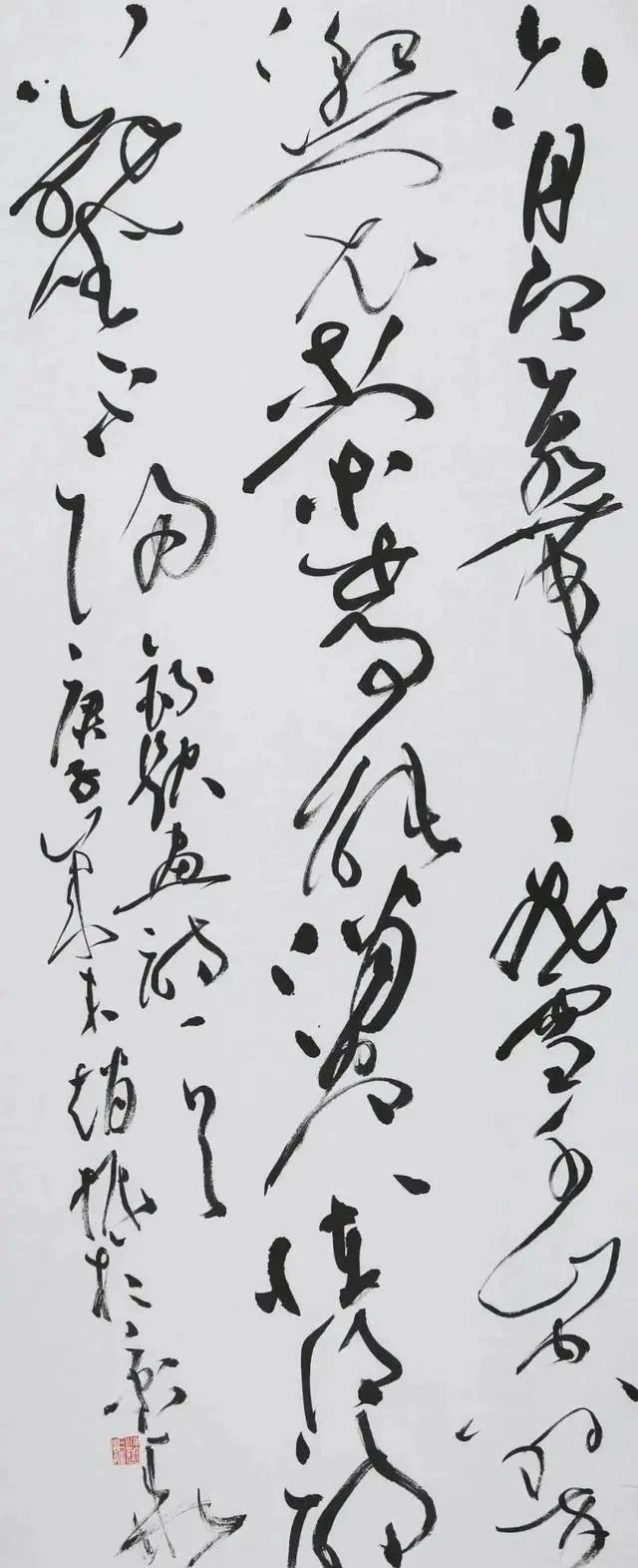 草书|95年的小伙竟然是“国展老手”,草书规矩出新,刚健俊逸,洒脱