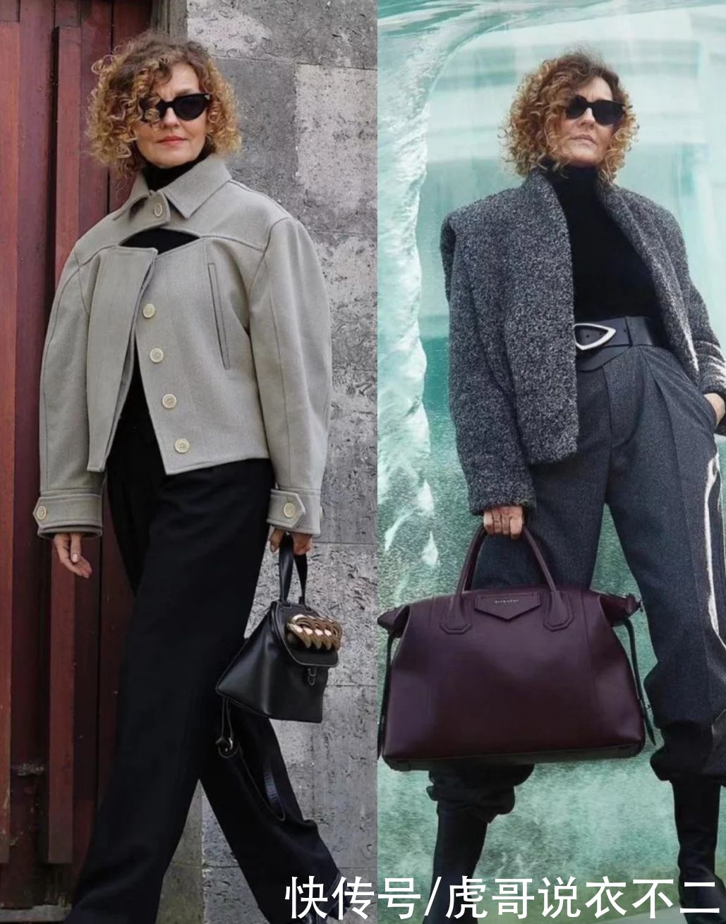 60岁的时髦奶奶好会穿，保暖漂亮全都要，甩年轻人几条街